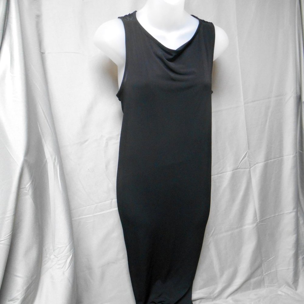 Maggy London long black sleeveless dress 12